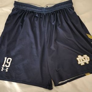 Notre Dame Under Armour shorts